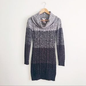 Derek Heart Gray Color-block Dress